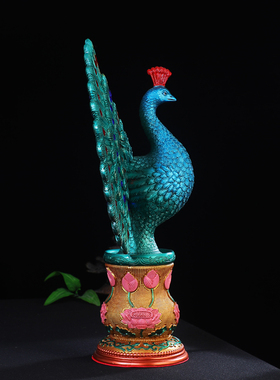 孔雀开屏摆件家居装饰品