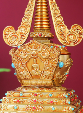 铜藏式佛塔菩提塔舍利塔