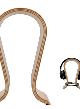 耳机架广东U型头戴式耳机展示架胡桃木电竞跨境支架欧式  陈列线