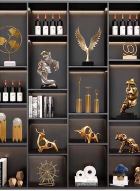现代简约轻奢摆件创意家居酒柜装饰品客厅电视柜办公室工艺品摆设