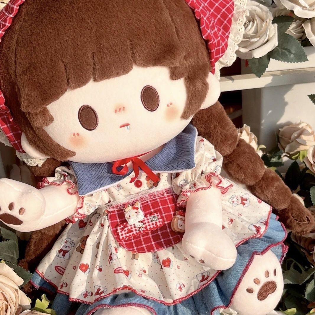 40厘米娃衣苹果茶派短袖连衣裙坐姿站姿棉花娃娃公仔替换套装一番,淘宝优惠券,粉丝福利购,淘宝优惠卷