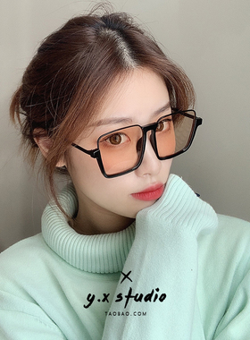 复古茶色大框墨镜女大脸显瘦
