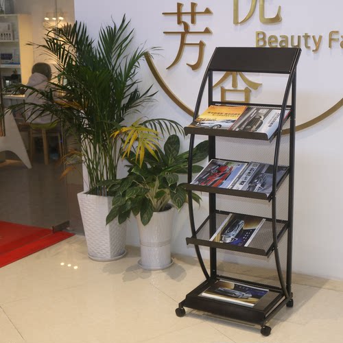 杂志架落地立式书报刊纸架广告宣传单张展示架铁质收纳架子资料架 - 图2