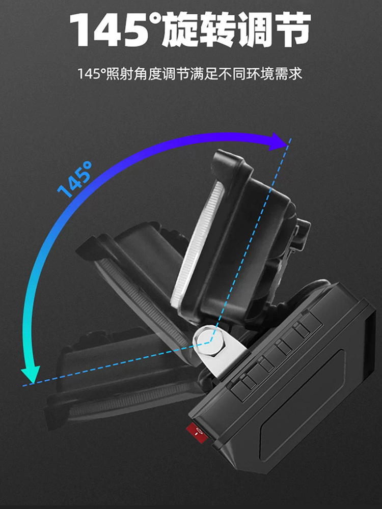 大艺东成电动工具锂电池LED工作灯USB充电宝转接头5寸户外照明灯-图2