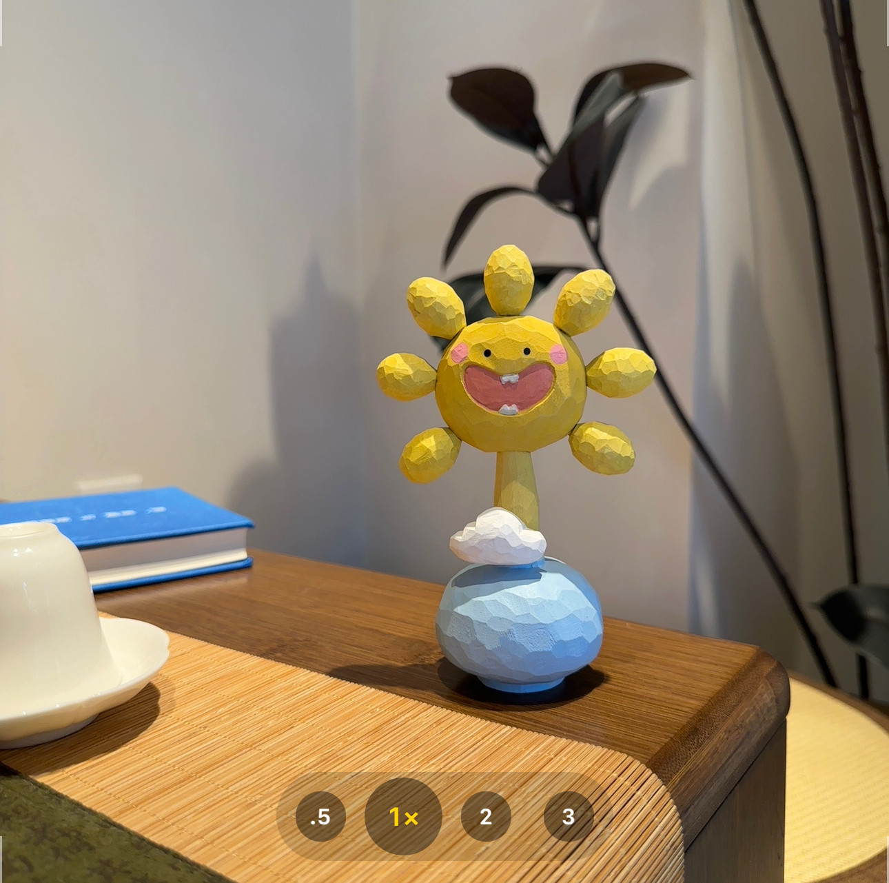 太阳花手工木雕摆件可爱治愈系创意办公室桌面装饰品送人礼物,淘宝优惠券,粉丝福利购,淘宝优惠卷