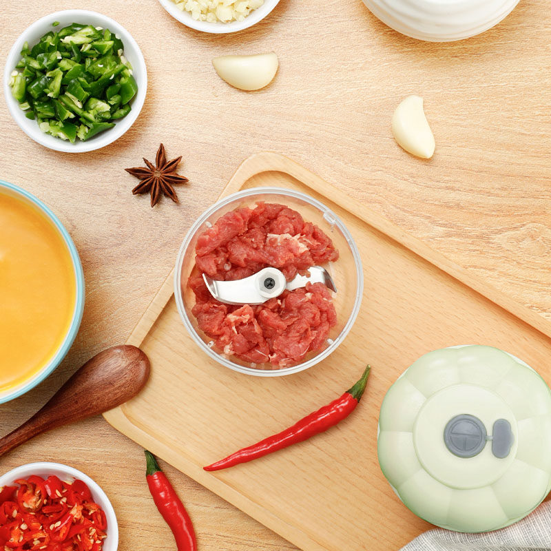 迷你家用电动蒜泥神器宝宝机蒜蓉机 坚好搅拌/料理机