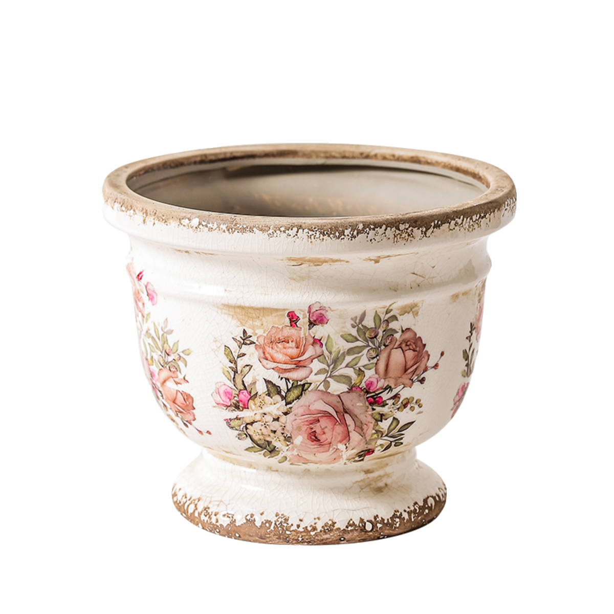 复古田园风陶瓷花盆盆栽阳台室内户外庭院绣球蝴蝶兰法式美式欧式,淘宝优惠券,粉丝福利购,淘宝优惠卷