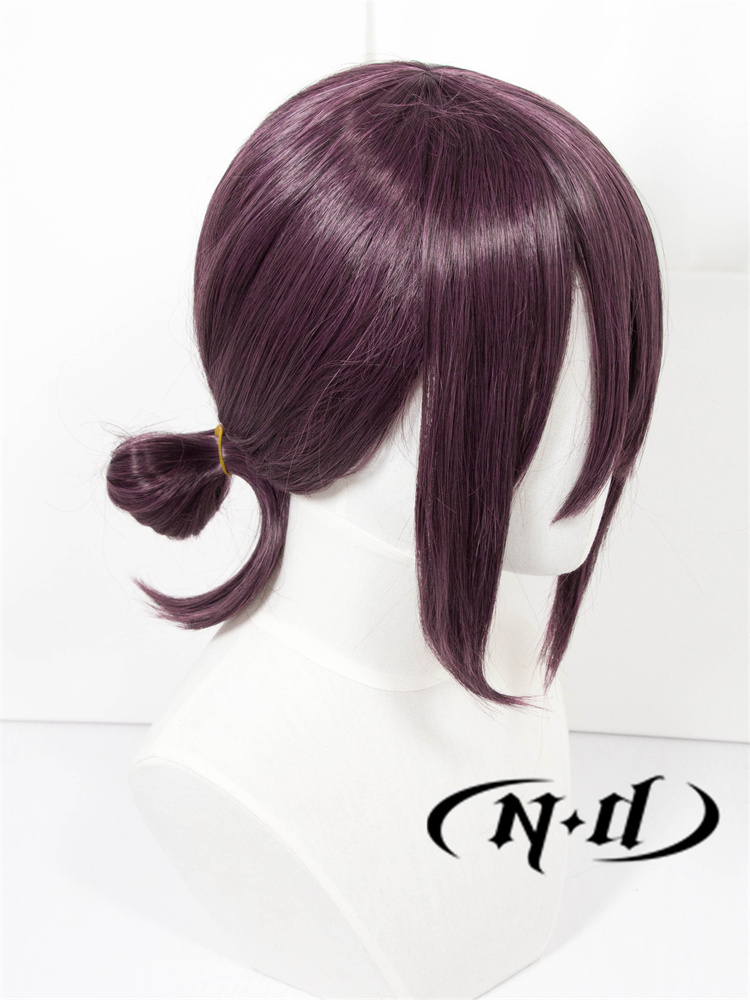 ND家】蕾塞 电锯人 角色款COS假发 紫色小辫子 - 图1