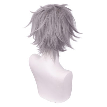 Nagisa Kaoru EVA hair cover wig head cover cos wig silver gray reverse curled short hair fake hair in stock