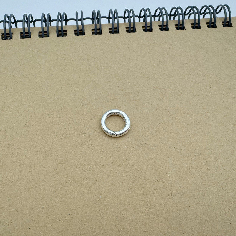 开口弹簧扣卡圈扣圆锁扣S925纯银o字扣diy项链手链吊坠连接扣配件,淘宝优惠券,粉丝福利购,淘宝优惠卷