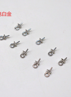 diy纯银花边防过敏珠子