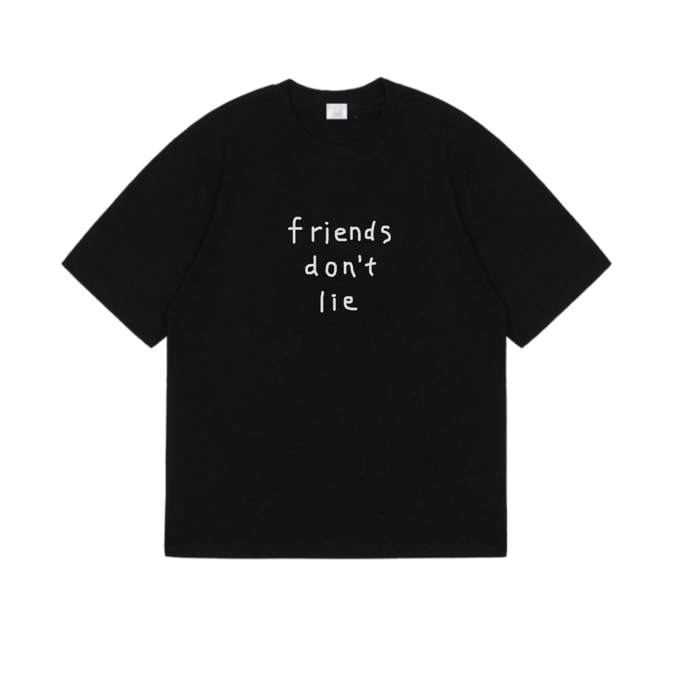 怪奇物语 friends dont lie 男女纯棉短袖美式复古辣妹T恤打底衫 - 图3