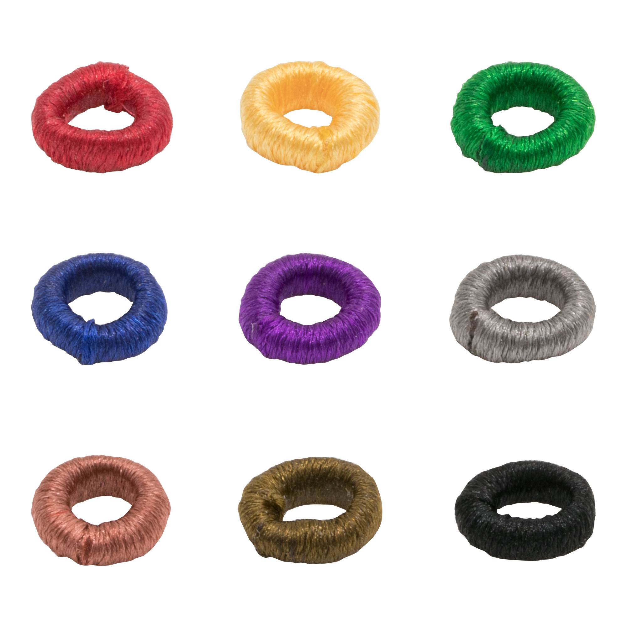 SKY约2.5mm纯彩色线圈手工拉圈隔珠01-64色 3元/个 10个起包邮-图3