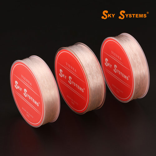 SKY品牌水晶透明白色圆形串珠弹力线约0.5~1.2mm - 图1