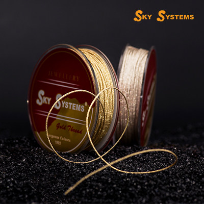 SKY品牌金银线流苏绕线约0.85mm - 图2