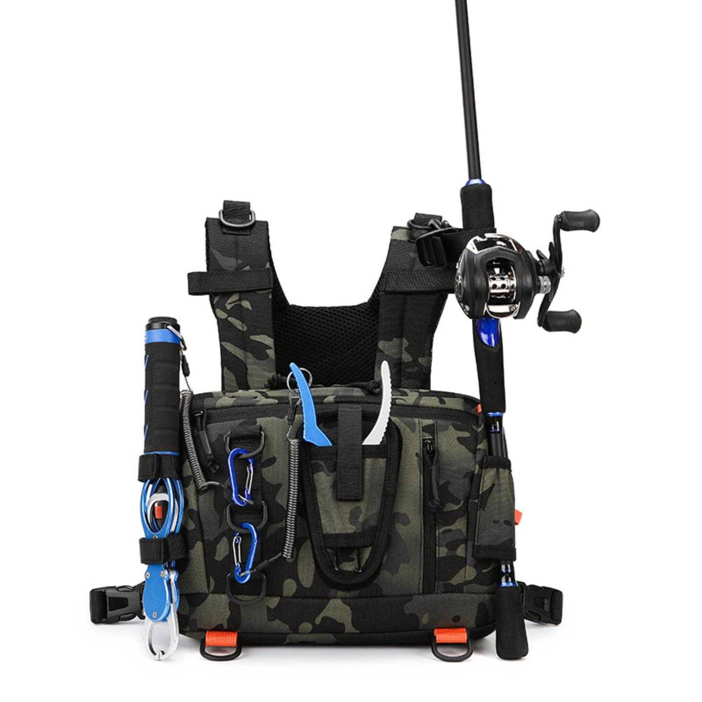 Lure bag tactical big chest bag camouflage waist bag multi-function