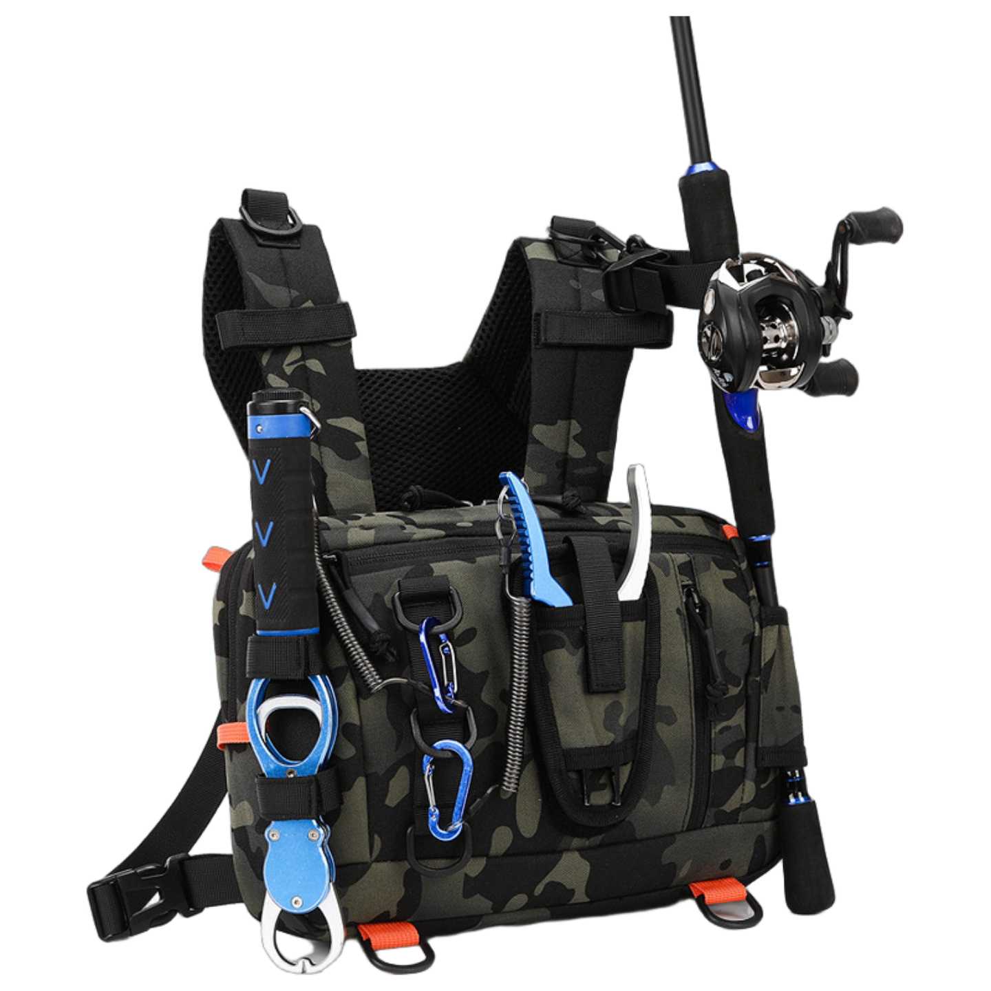 Lure bag tactical big chest bag camouflage waist bag multi-function
