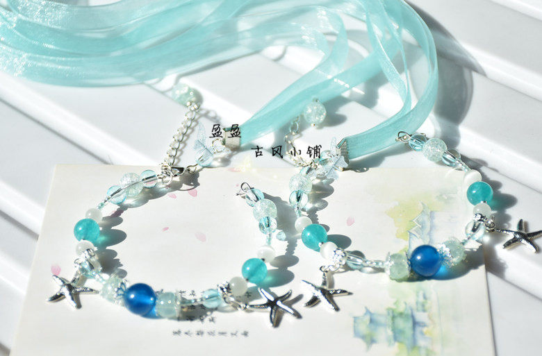 王者荣耀手链原创手作王者荣耀西施游龙清影衍生款周边日常手镯手链饰品包邮