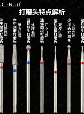 zyzc俄式前置处理迷你专业打磨头