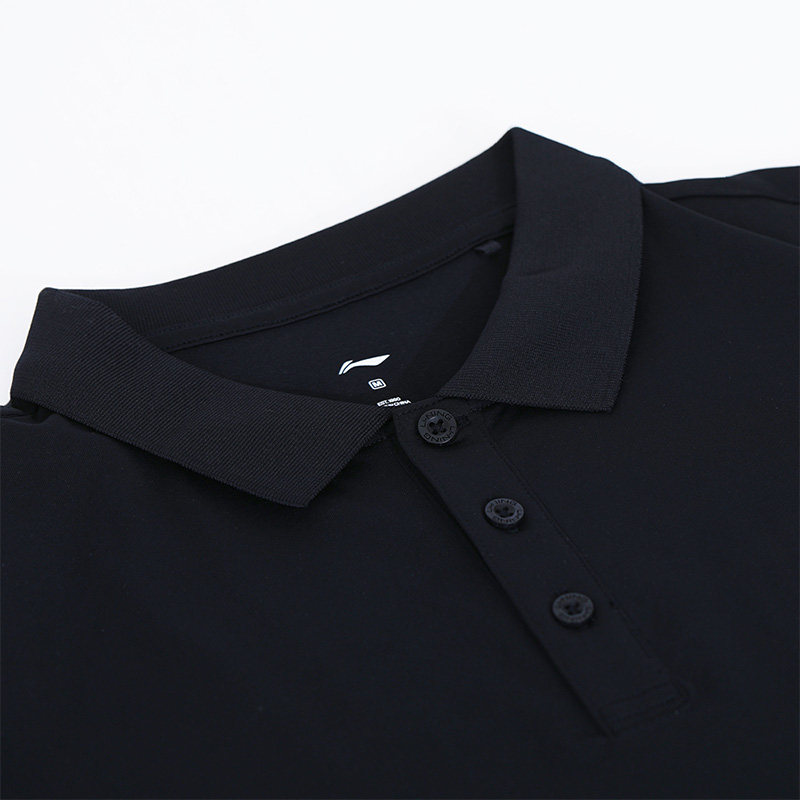 Lining/李宁正品羽毛球系列男子舒适休闲透气翻领短袖T恤APLT181,淘宝优惠券,粉丝福利购,淘宝优惠卷