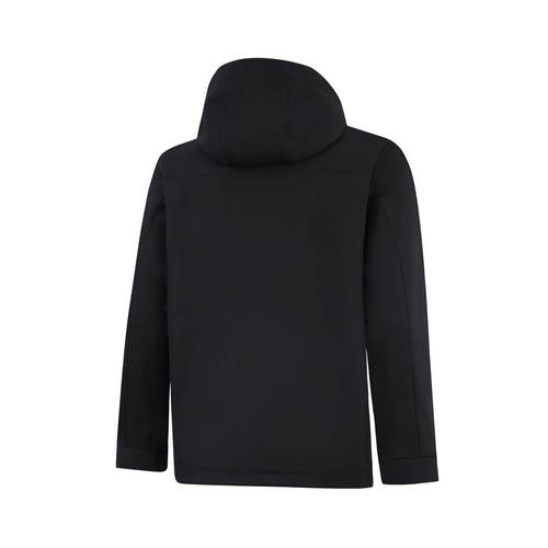 李宁正品2025新款男子加绒保暖简约运动户外连帽梭织外套AFDVC63 - 图0