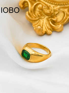 欧美风复古潮流钛钢戒指