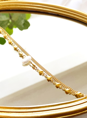 欧美淡水珍珠手链轻奢原创设计女