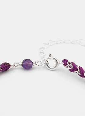 THISNESS女纯银编织小众设计手链