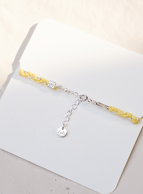 THISNESS纯银简约小众编织手链