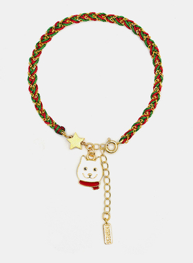 thisness圣诞礼物手链纯银星星