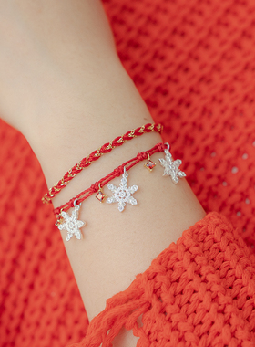 thisness圣诞特辑纯银锆石雪花