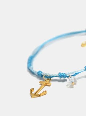 thisness航海日记纯银手链编绳