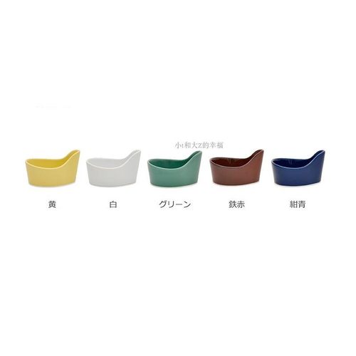 日本进口波佐见白山陶器森正洋陶瓷汤勺架勺子架蓝白黄绿棕5色-图3