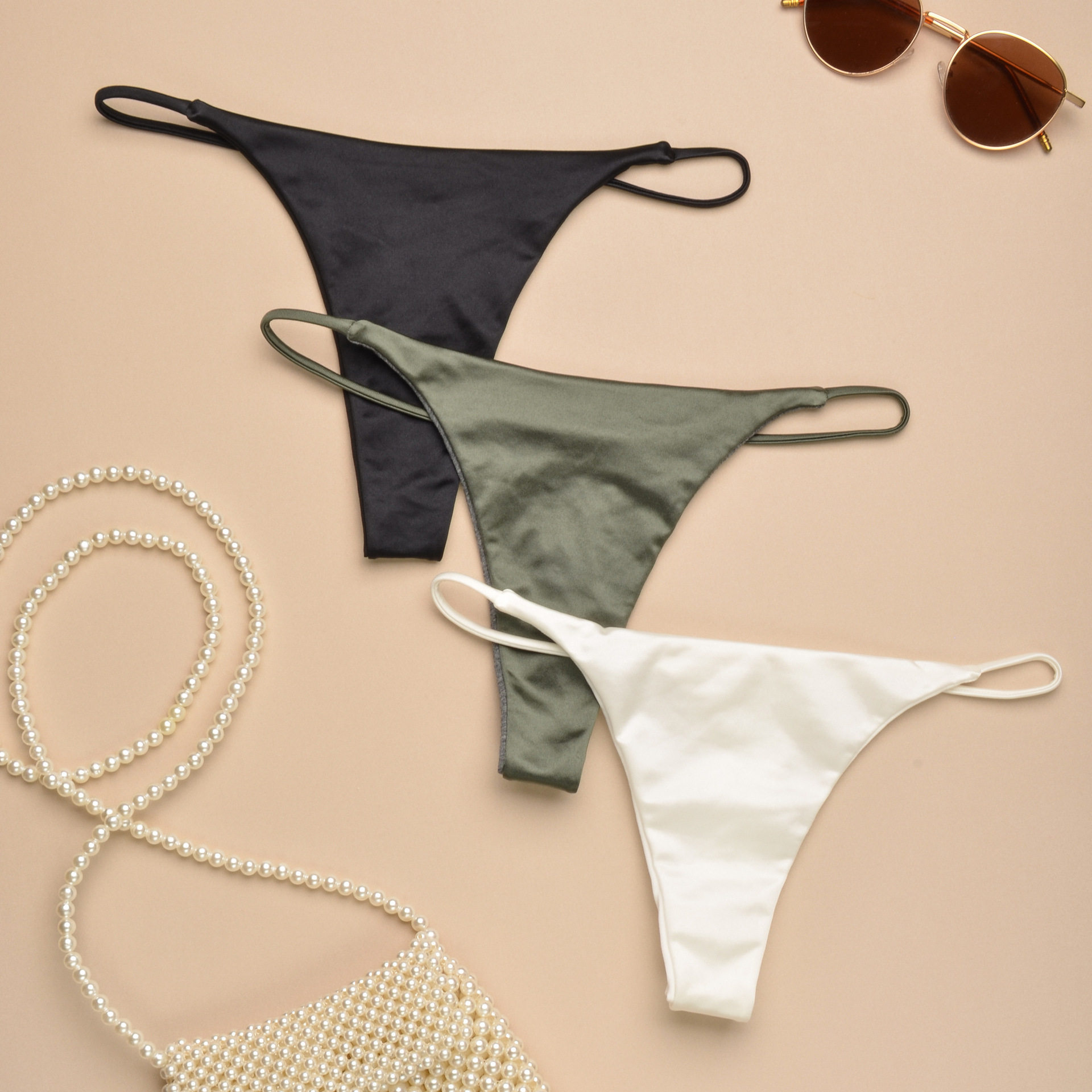 欧美性感低腰无痕内裤女士丁字裤运动丝光面料t裤,淘宝优惠券,粉丝福利购,淘宝优惠卷