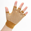 Yoga gloves non-slip cotton women's fingerless warm fitness gloves