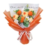 День учителя вязаный цветочный букет готовый крючок для шерстяного подсолква