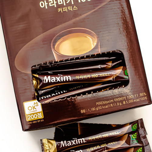 韩国Maxim Arabica100麦馨咖啡麦可馨阿拉伯咖啡100包(964)大盒装 - 图3