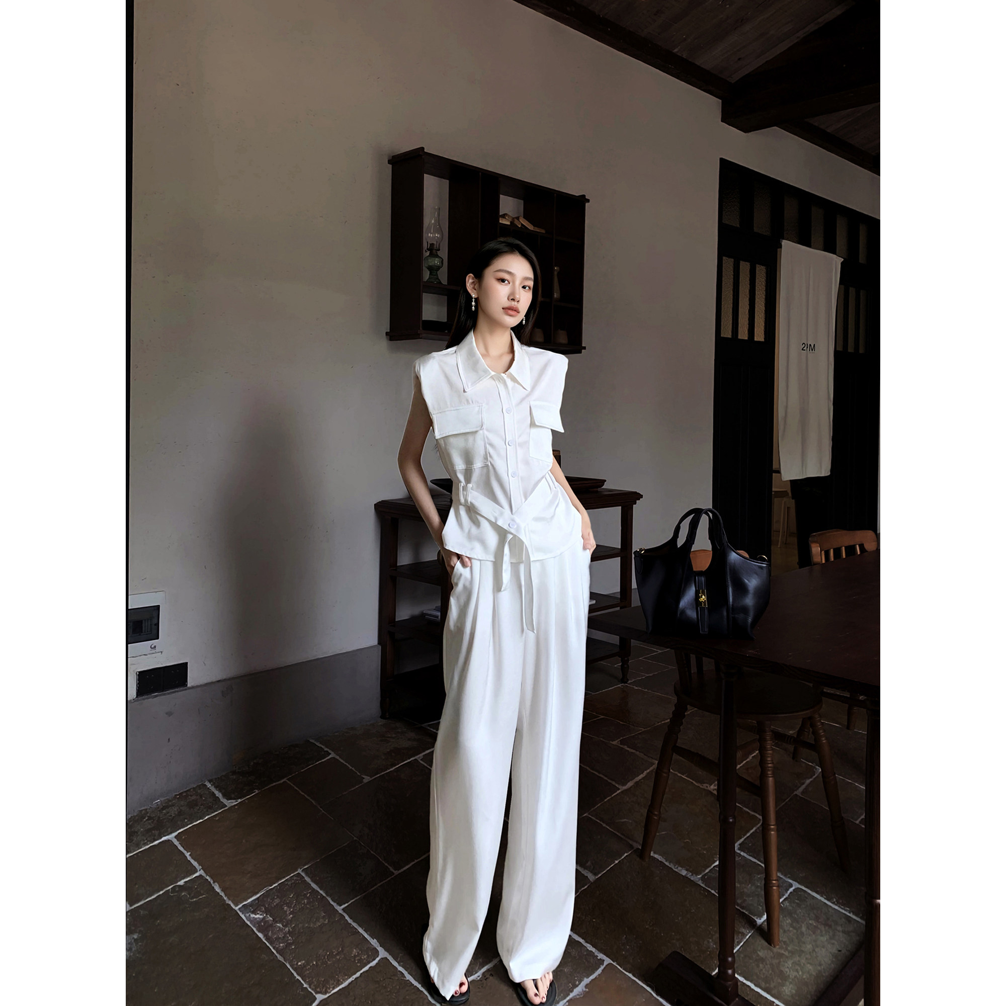 GEMQI 清纯系夏日穿搭套装夏女2025超火夏装韩里韩气穿搭一整套装 - 图0