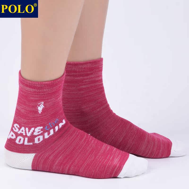 polo秋冬厚款运动休闲潮流中筒袜 品伦内衣短袜/打底袜/丝袜/美腿袜
