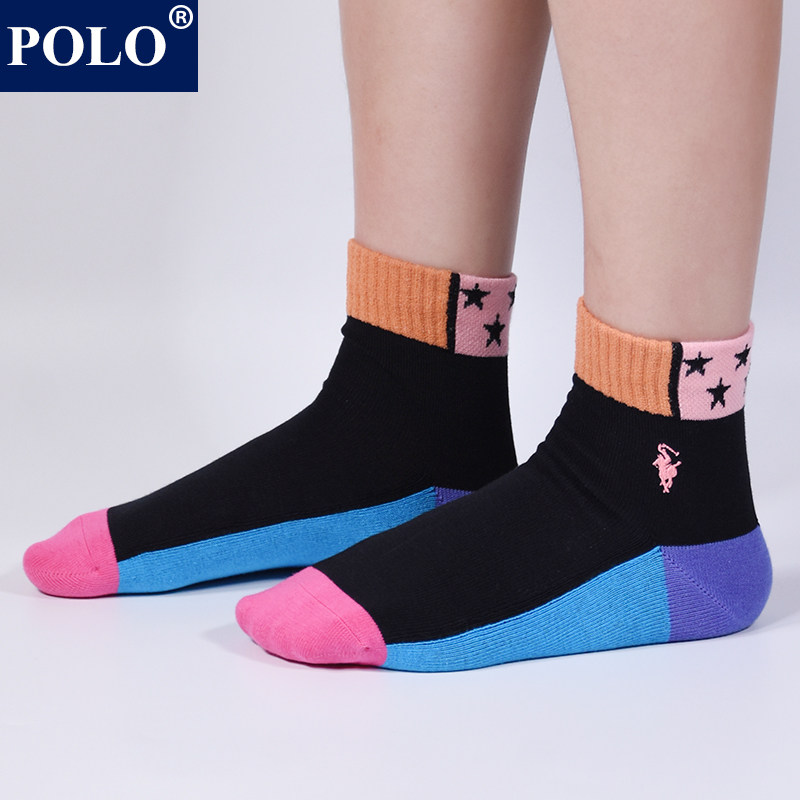 polo秋冬款潮流ins百搭女式中筒袜 品伦内衣短袜/打底袜/丝袜/美腿袜