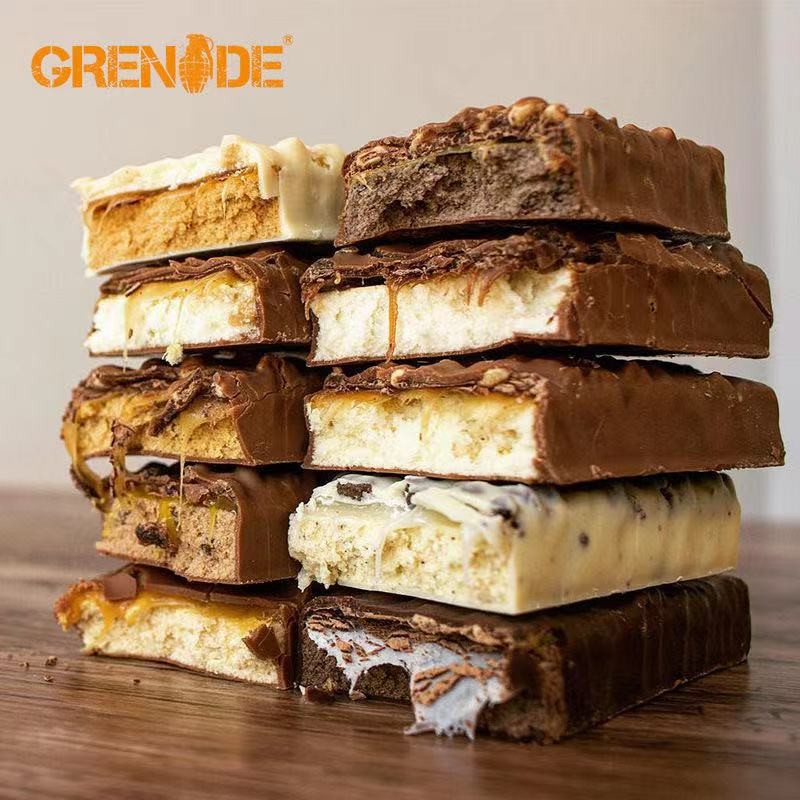 Grenade燃拓蛋白棒英国手雷分离乳清能量棒代餐饱腹Protein bars - 图0