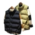 Hàn Quốc mùa thu và mùa đông kích thước lớn phụ nữ dày áo bông không tay áo vest ngắn xuống áo khoác cotton áo khoác thủy triều - Áo vest