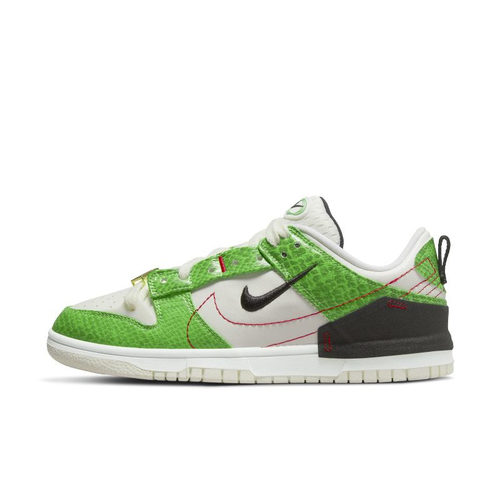 Nike Dunk Disrupt 2 耐克 白绿蛇纹 女款低帮复古板鞋DV1491-101 - 图0
