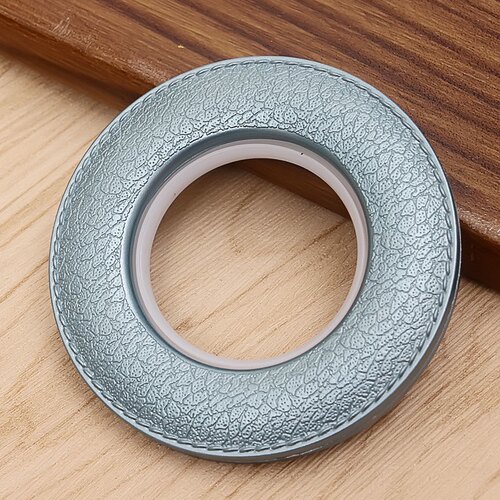 加厚ABS皮革纹窗帘圈罗马圈纳米环静音环窗帘圈圈打孔环布扣环 - 图1