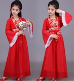 Ханьфу, осенняя детская юбка, китайский стиль, коллекция 2021, осеннее