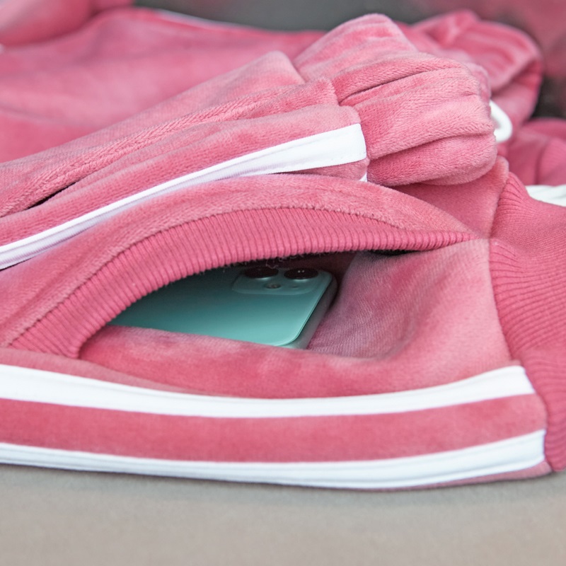 新款金丝绒女春秋冬加绒高腰运动裤 芷轩休闲裤