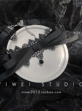 暗黑少女洛丽塔风锁骨链