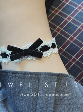 VIWEI两色入洛丽塔风腿环腿饰