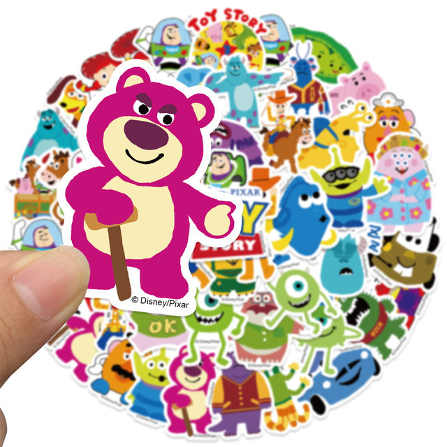 50 Disney Movie Pixar Character Stickers