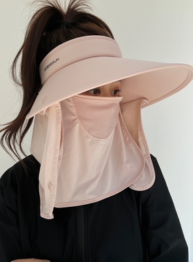 骑车防晒帽子防紫外线女休闲大檐